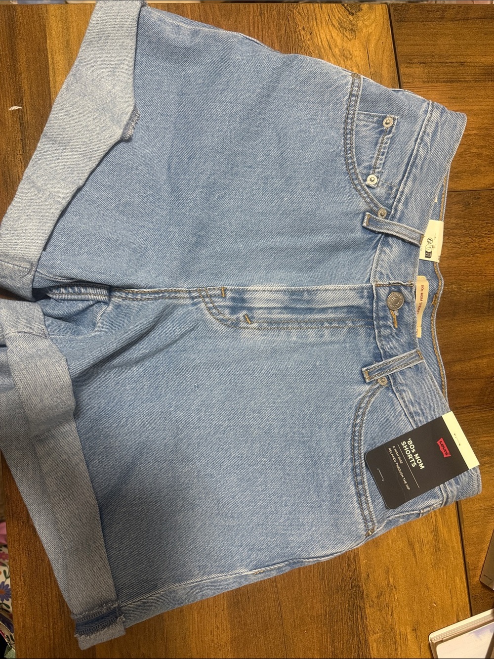 Levis 80s mom shorts size 29 this size sold out on website